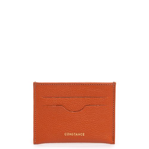Porta Cartões Couro Terracota