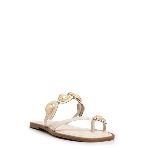 Rasteira Off White Enfeites