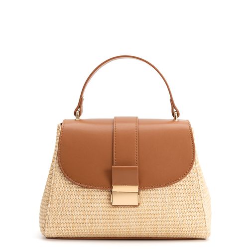 Bolsa Tiracolo Palha Caramelo