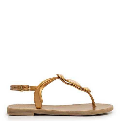 Rasteira Bronze Pedras