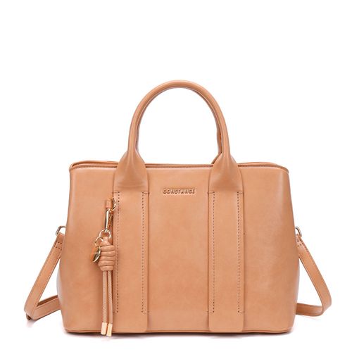 Bolsa Tote Chaveiro Bege