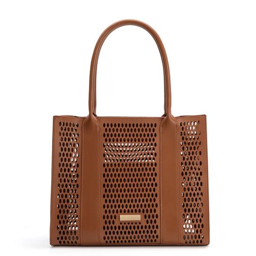 Bolsa Shopping Vazada Caramelo