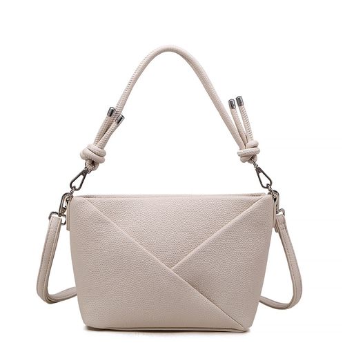 Bolsa Tiracolo Geométrica Off White