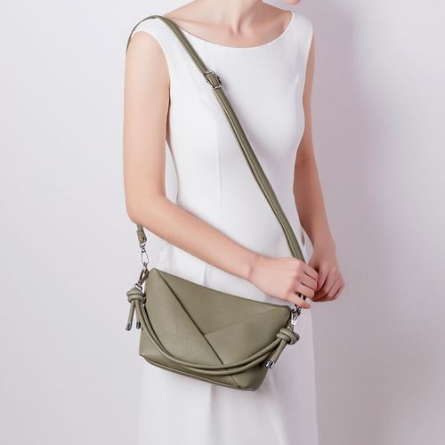 Bolsa Tiracolo Geométrica Verde