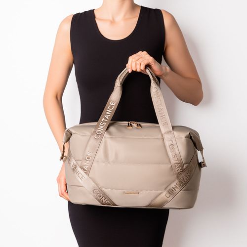 Bolsa Mala Nylon Bege