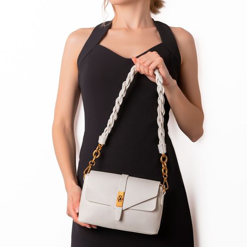 Bolsa Alça Torcida Off white