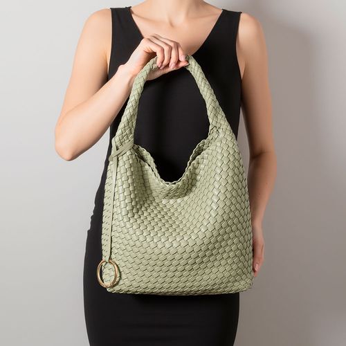Bolsa Hobo Tressê Verde