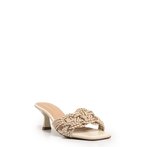 Tamanco Off White Tramado