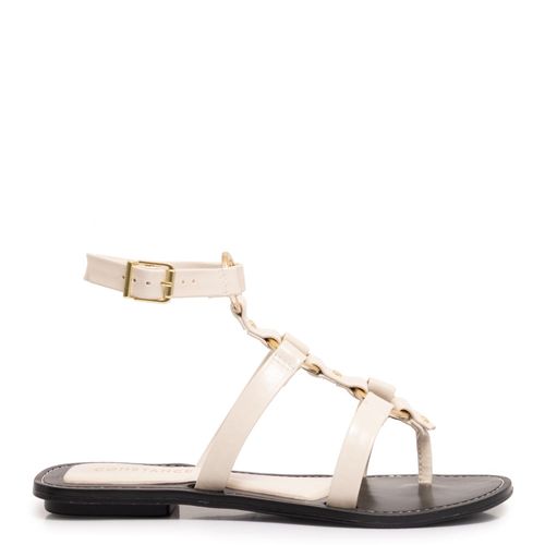 Rasteira Off White Argolas