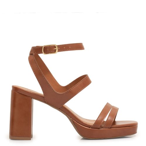 Sandália Caramelo Meia Pata Tira