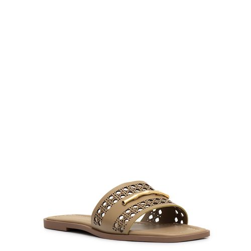 Rasteira Recortes Verde