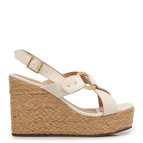 Anabela Off White Argola