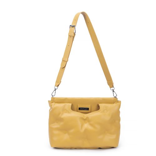 Bolsa Tiracolo Capitonê Amarelo