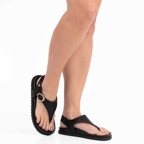 Papete Preta Comfort Fivela