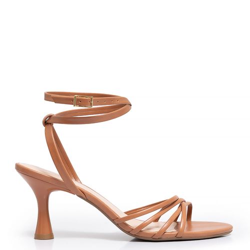 Sandália Nude Tiras