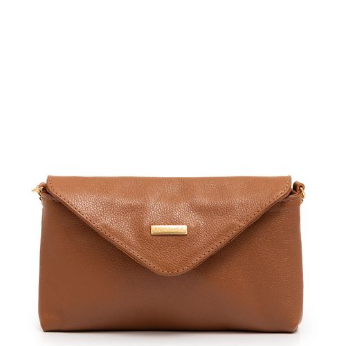Bolsa Couro Pequena Corrente Caramelo