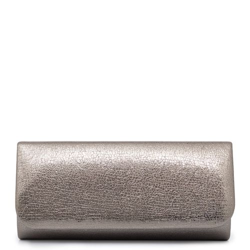Clutch Metalizada Corrente Prata Velho