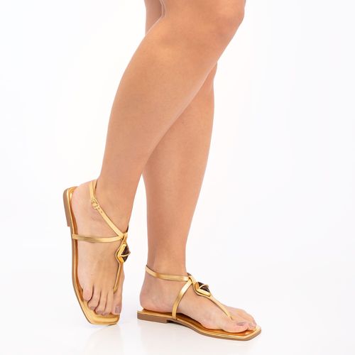 Rasteira Dourada Enfeite