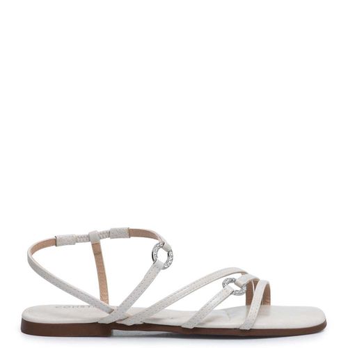 Rasteira Off White Elo Strass