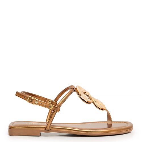 Rasteira Bronze Enfeite