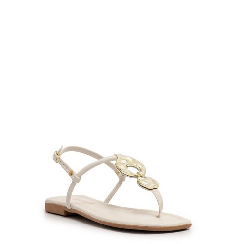 Rasteira Off White Enfeite