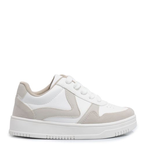 Tênis Cinza Recortes