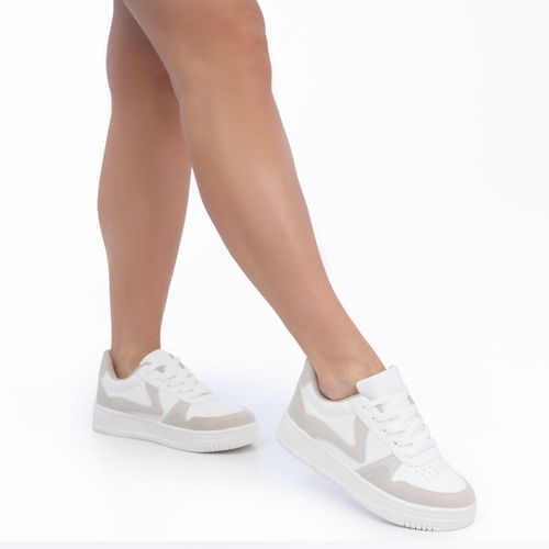 Tênis Cinza Recortes