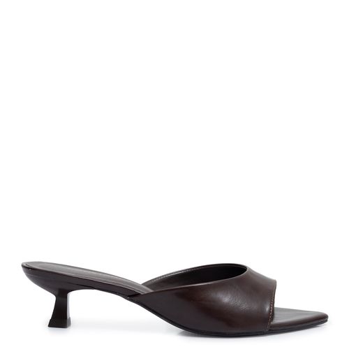 Tamanco Café Bico Folha