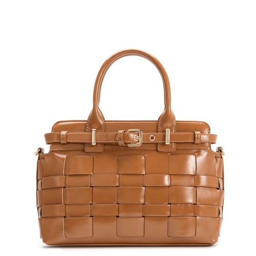 Bolsa Tiracolo Cinto Tressê Caramelo