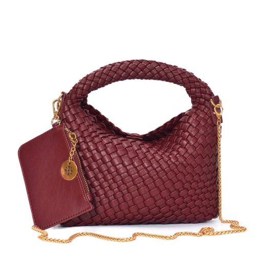 Bolsa Tiracolo Tressê Bordô