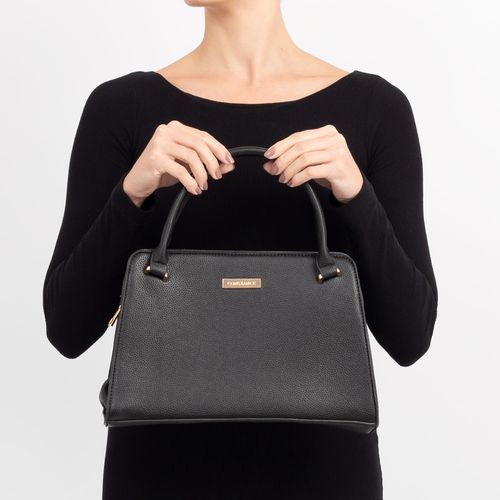 Bolsa Tote Estruturada Média Preto