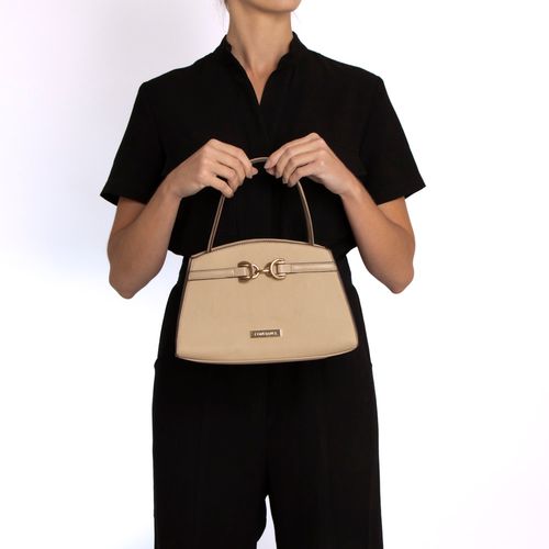Bolsa Satchel Bridão Bege