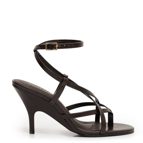 Sandália Café Tiras