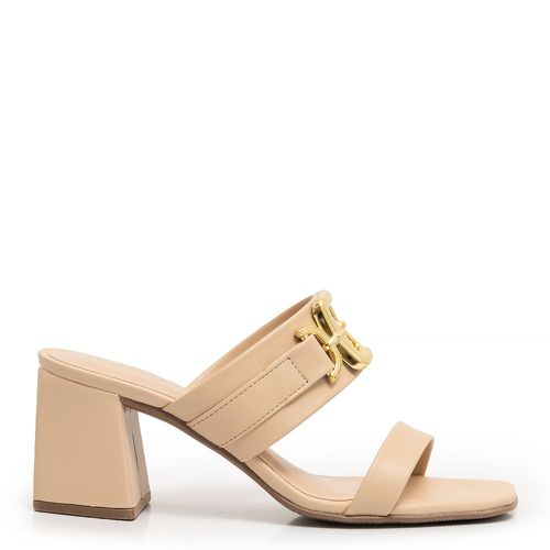 Tamanco Bege Enfeite