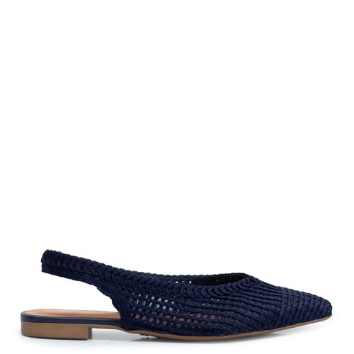 Sapatilha Azul Marinho SlingbackTrama