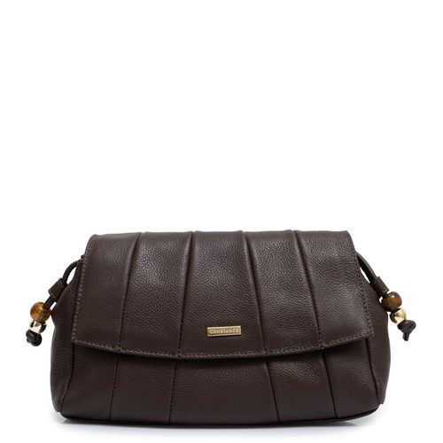 Bolsa Tiracolo Couro Recortes Café