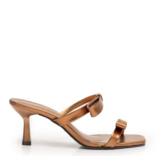 Tamanco Bronze Laços