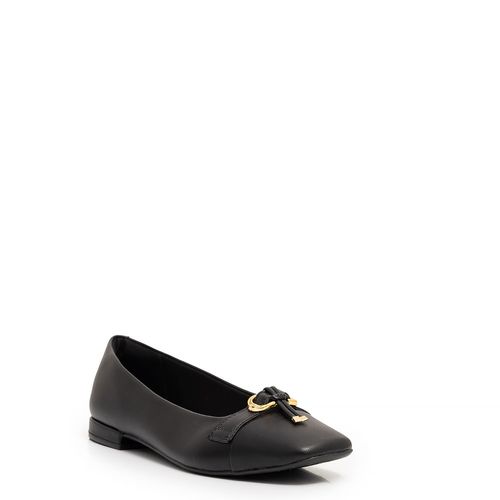 Sapatilha Preta Comfort Enfeite