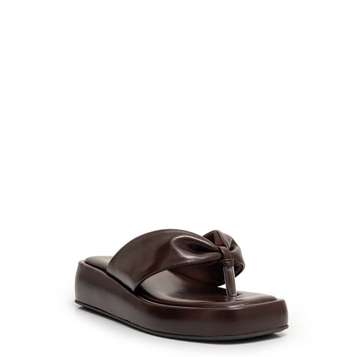 Papete Marrom Chinelo Flatform