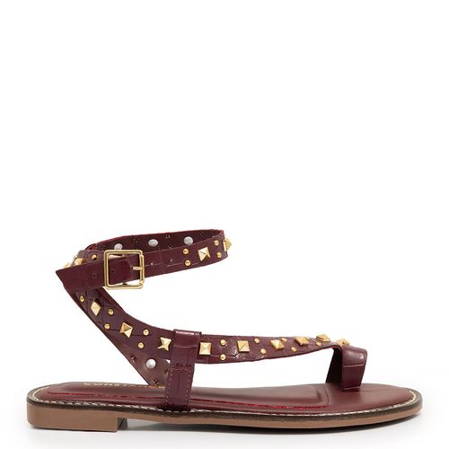 Rasteira Bordô Spikes