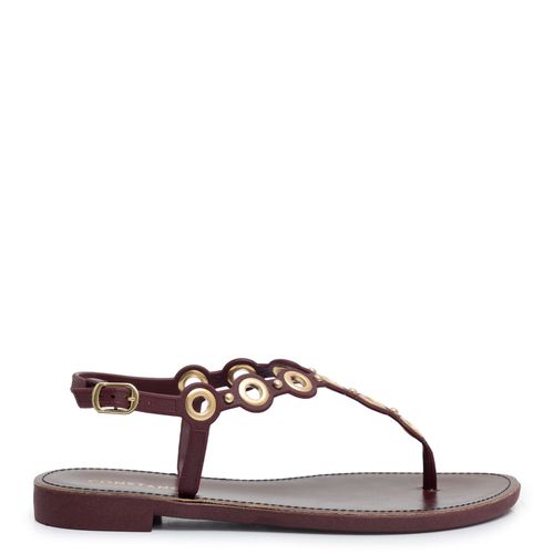 Rasteira Bordô Ilhós