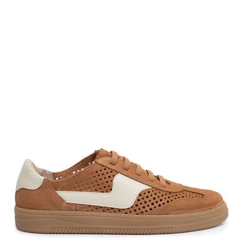 Tênis Caramelo Couro Laser