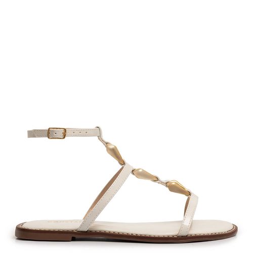 Rasteira Off White Enfeites