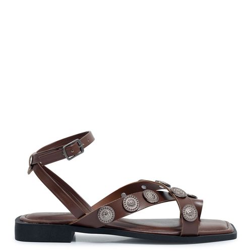 Rasteira Marrom Medalhas