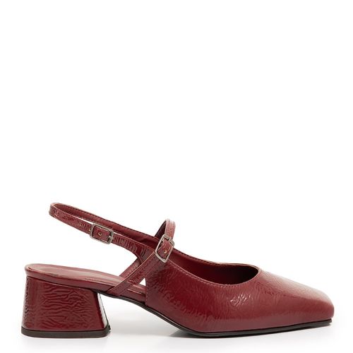 Scarpin Slingback Bordô Verniz