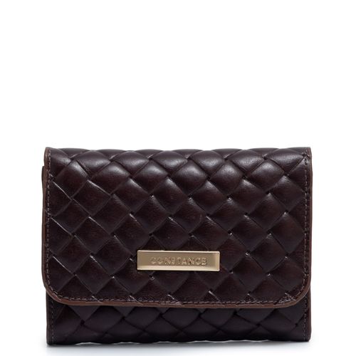 Carteira Couro Tramado Café