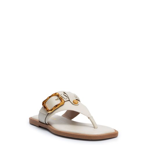 Rasteira Off White Fivela