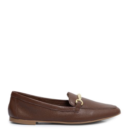 Mocassim Marrom Couro Bridão