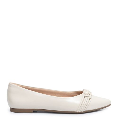 Sapatilha Off White Macramê