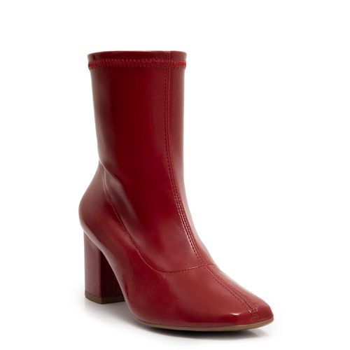 Bota Vermelha Verniz Stretch